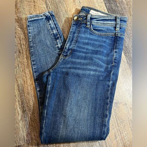 Anthropologie Pilcro High-Rise Ankle Zip Skinny Jeans Women's Size 28 - Picture 2 of 16